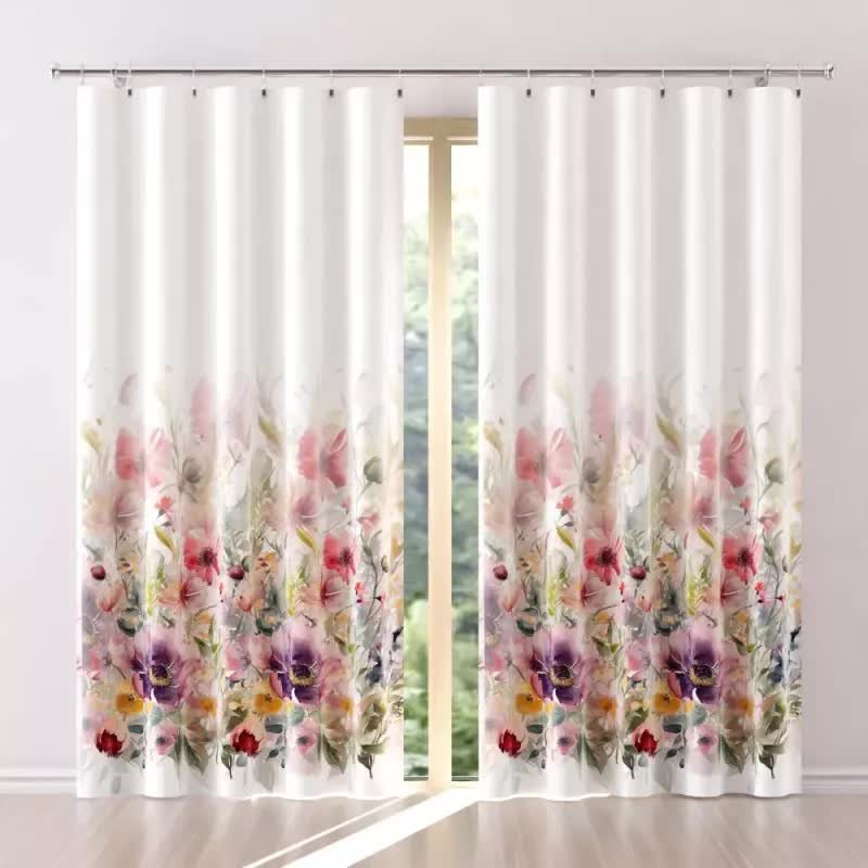 Zasłona gotowa tkanina drukowana iresina 150x250 cm - 250 cm 150 cm