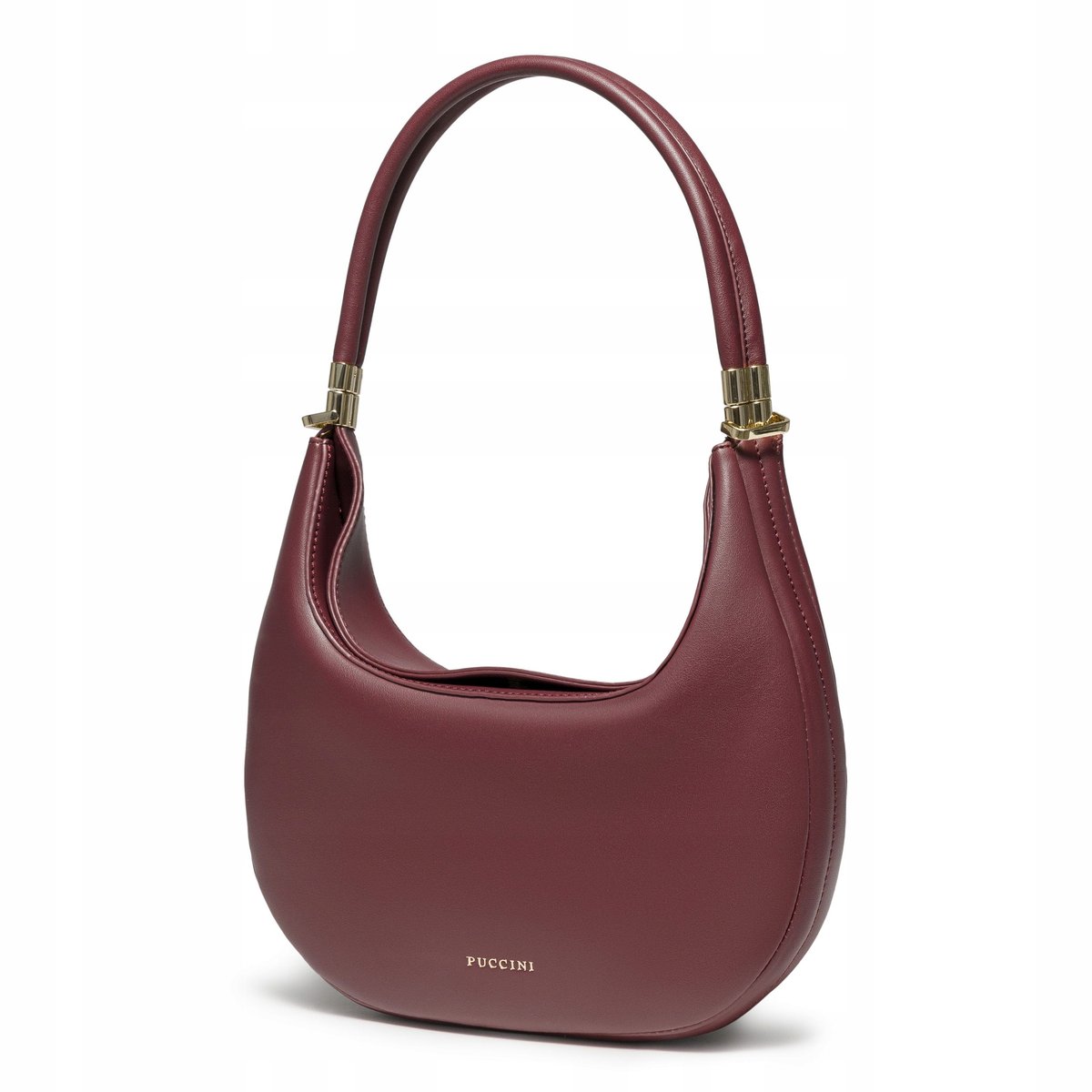 Torebka Damska Na Ramię 4 Sposoby Noszenia PUCCINI Bordowa BK1251006M-3F