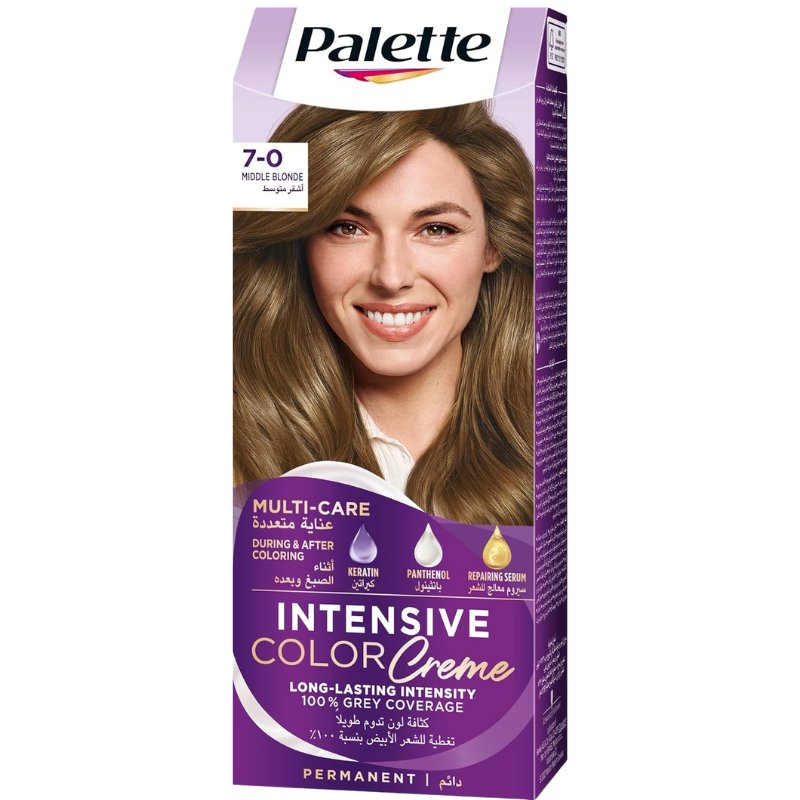 Palette Intensive Color Creme Farba do Włosów 7-0 Middle Blonde