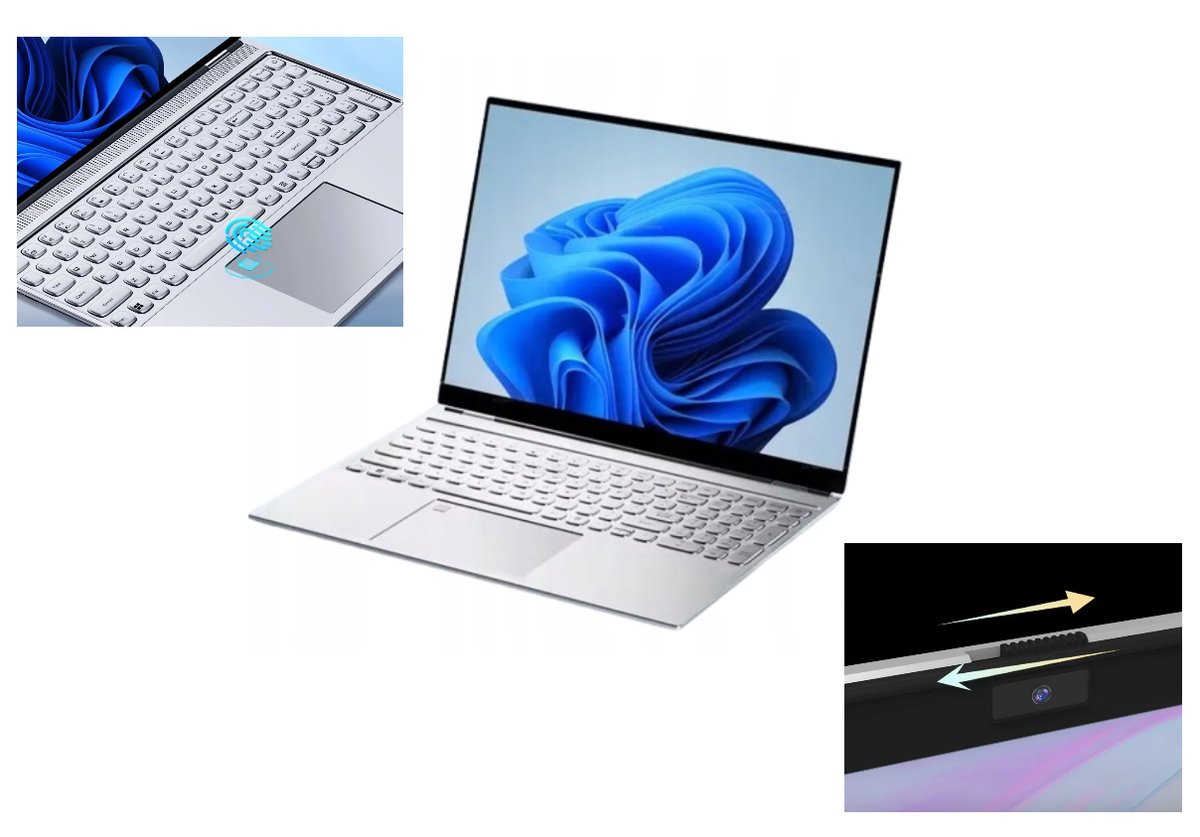 biz-tech 16” 2,5K Intel 16/256GB linie-papilarne podświetlana-klawiatura win-11 120Hz /biz-tech