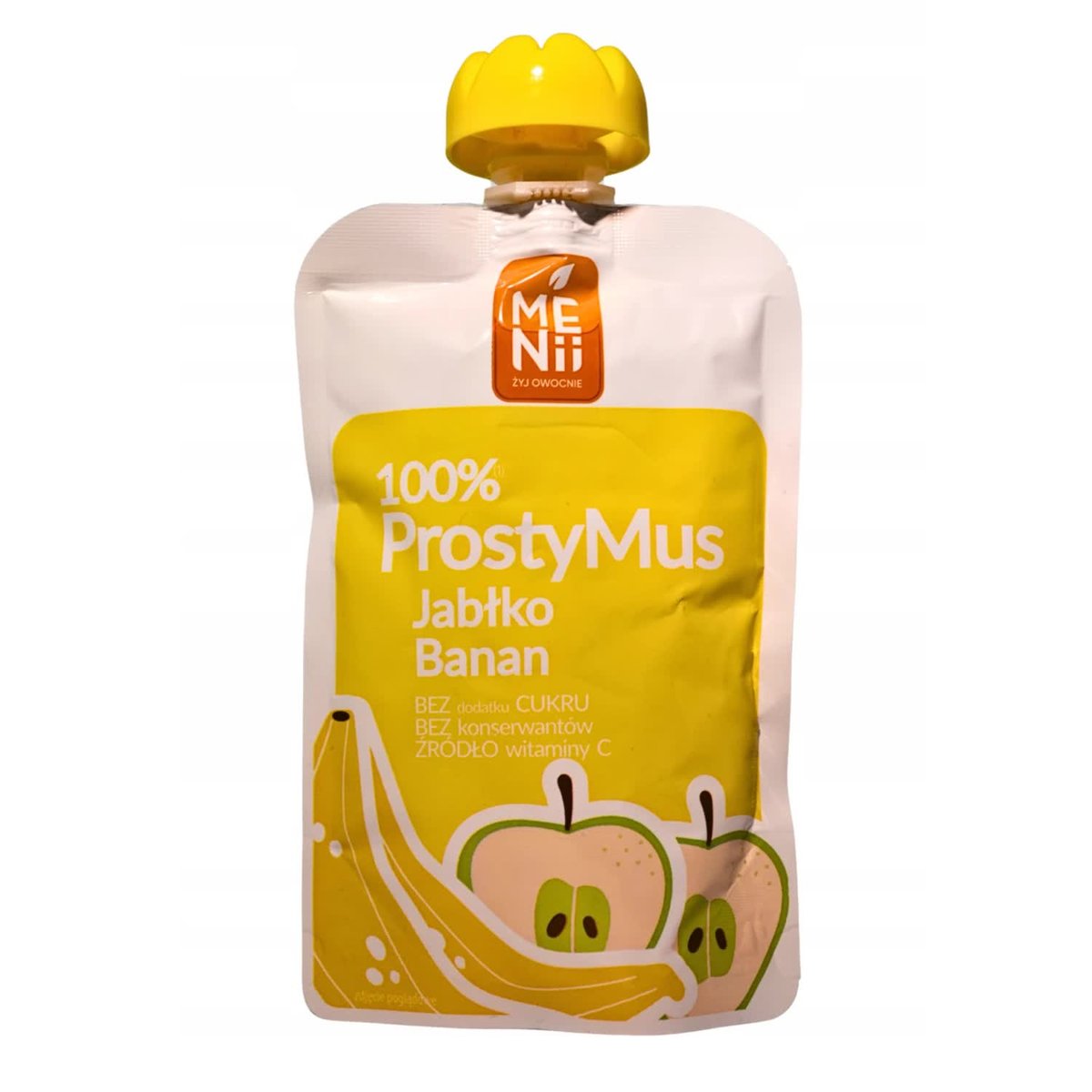100% Prosty Mus - Jabłko, Banan 100g