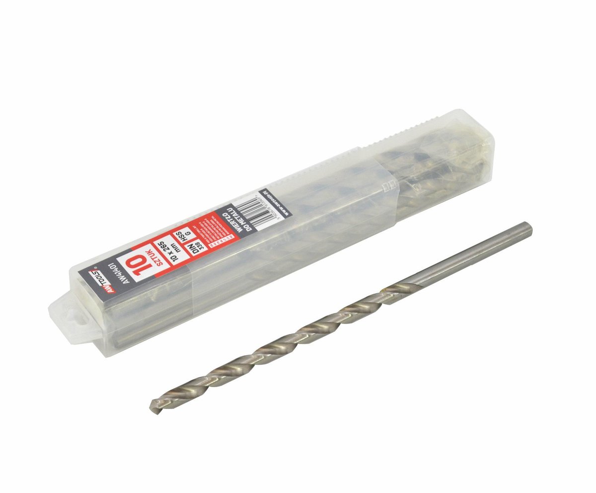 Awtools wiertło metal białe 10,0mm /10szt. x 184mm przedłużane.