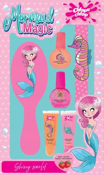 ESTETICA Chlapu Chlap Mermaid Magic zestaw dziecięcy ze szczotką do włosów