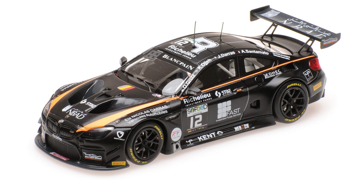 Bmw M6 Gt3 Team Boutsen Ginion #12 Grotz/Ojjeh/Darras/Santamato 24H Spa 2016