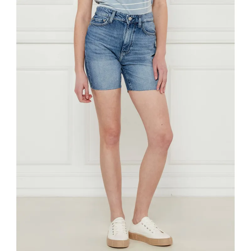 GUESS Jeansowe szorty 80S PEDAL Regular Fit