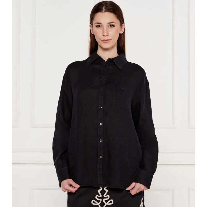 Gant Lniana koszula Relaxed fit