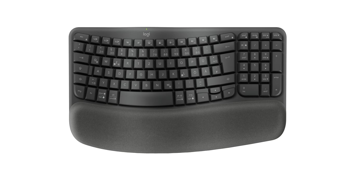 Logitech 920-012283 RF Wireless + Bluetooth QWERTZ Niemiecki Grafitowy
