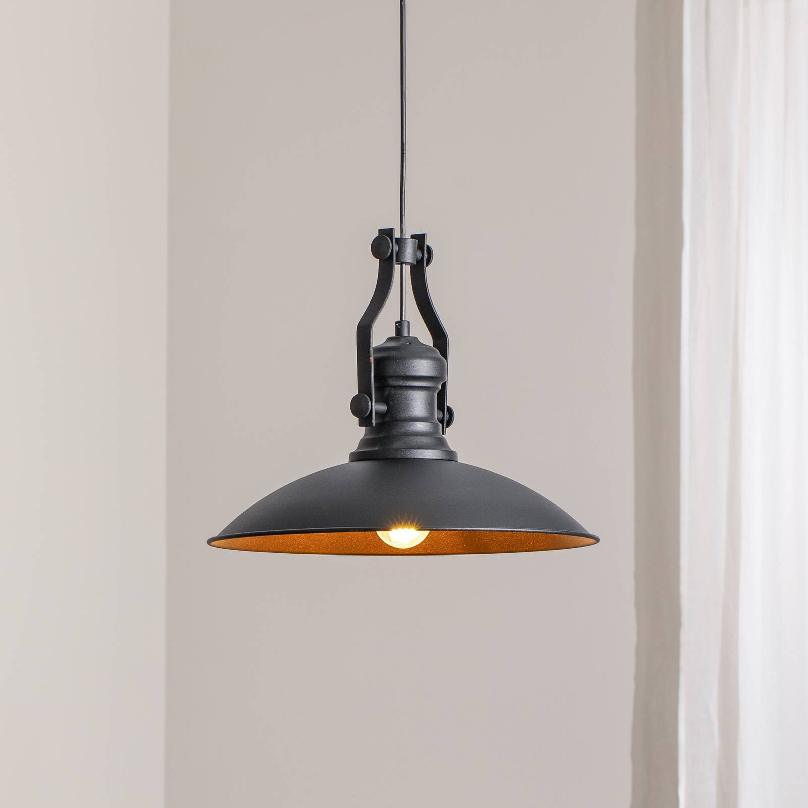 Lampa wisząca Fimda ROYALTECH, możliwość ściemniania, czarny, salon / jadalnia, metal
