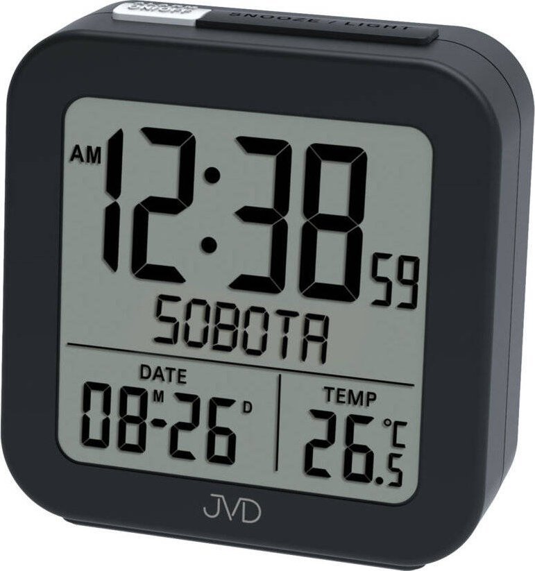 JVD Zegar budzik JVD RB9370.2 polskie dni tygodnia