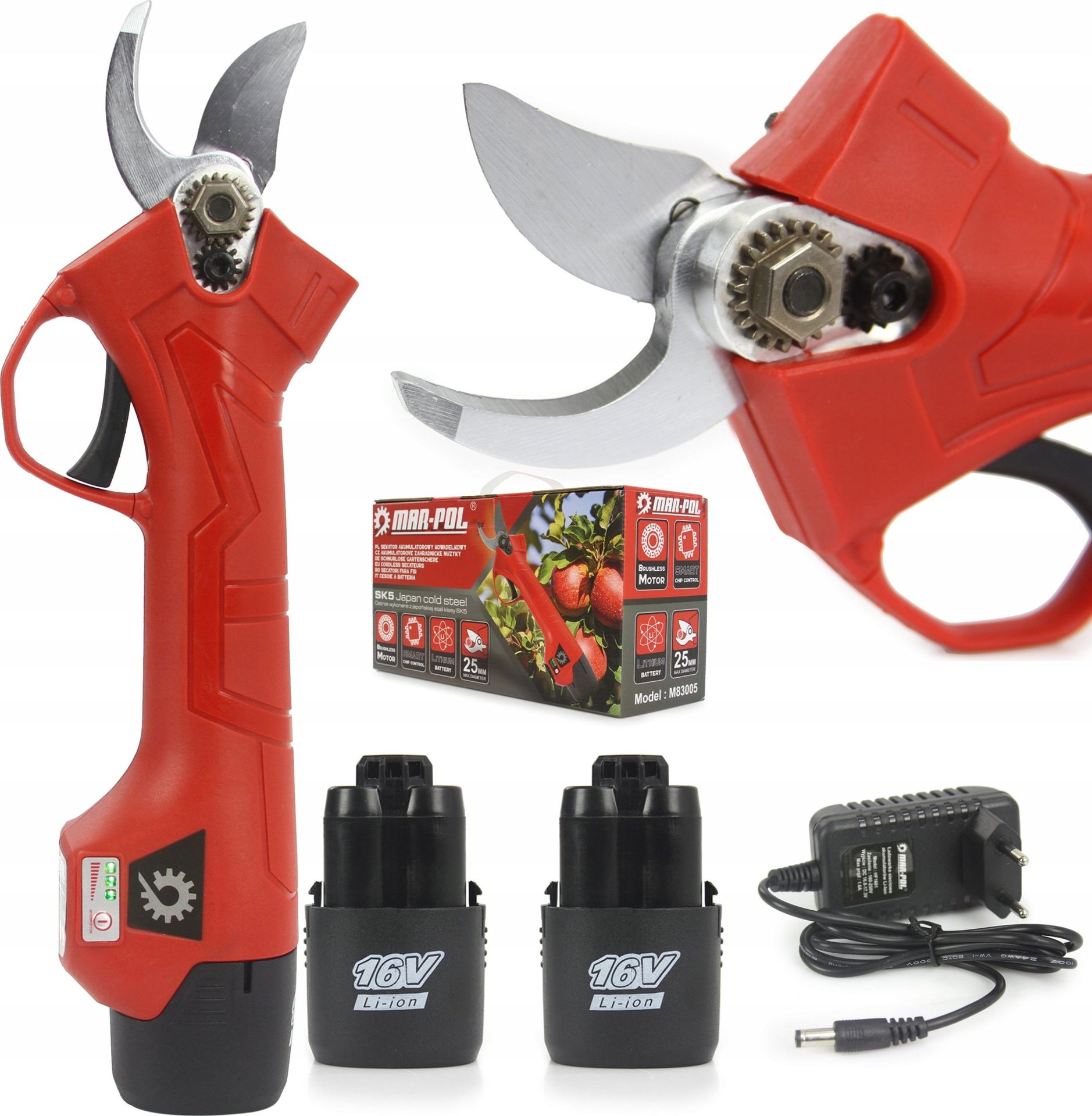 Sourcing 16V CORDLESS-BASED ANvil Pruner 25mm MAR-POL