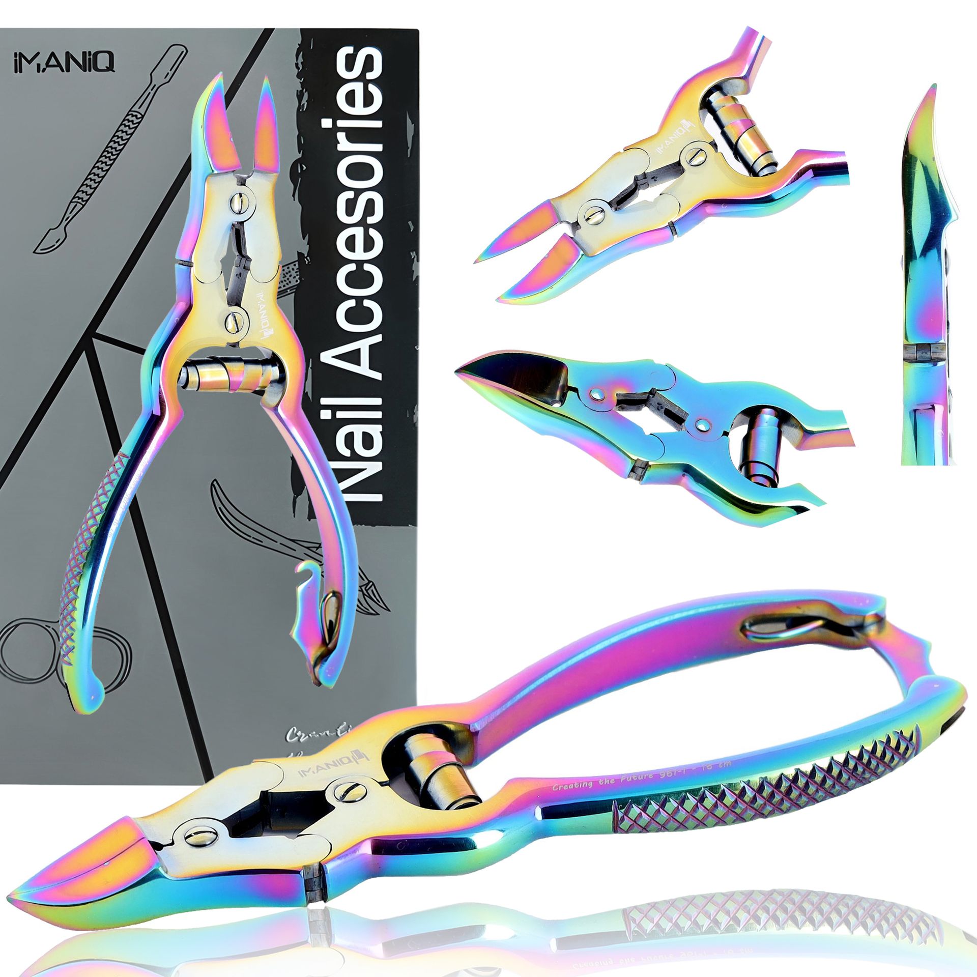 Cążki cęgi do grubych wrastających paznokci skórek obcinaczki nożyczki manicure gabinet SPA wielokolorowe