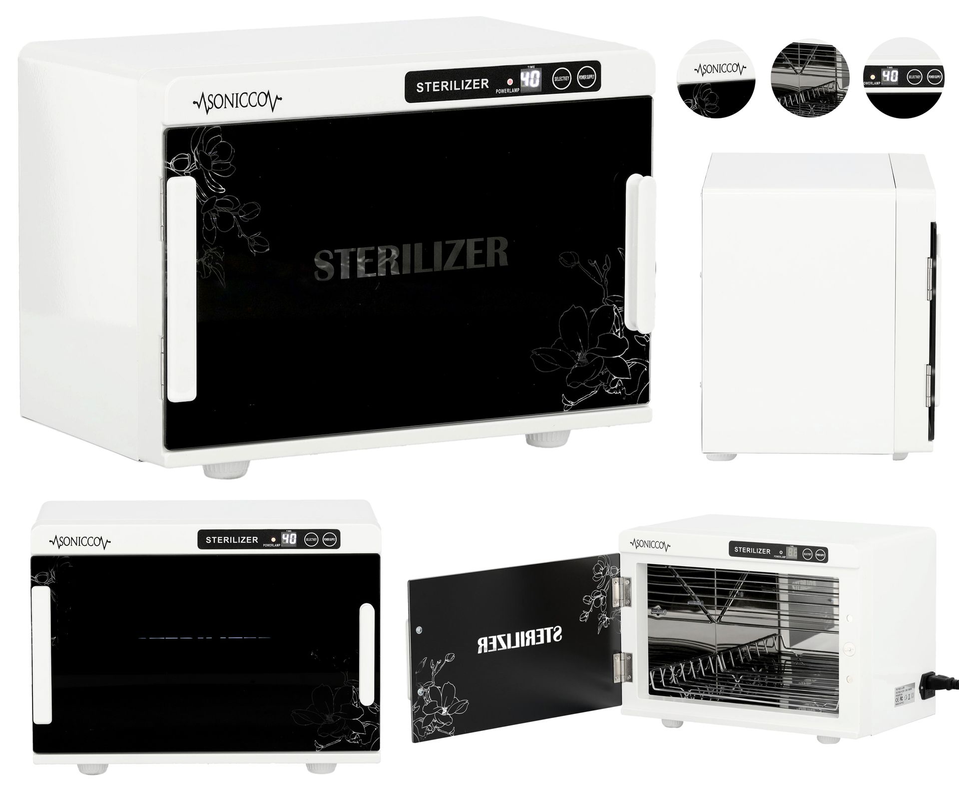 Sterylizator kosmetyczny UV-C do salonu gabinetu SPA fryzjerski sanityzator JL-206-WHITE