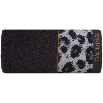 Ręcznik Eva (22) 50 x 90 cm Czarno-szary