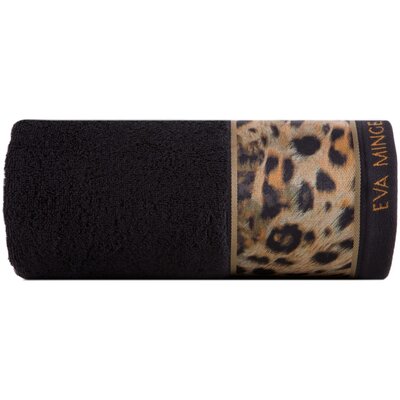 Ręcznik Eva (23) 30 x 50 cm Czarno-brązowy
