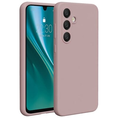 Etui ETTERI Silicone Case do Samsung Galaxy S24 FE Jasnoróżowy