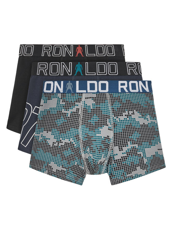 Cristiano Ronaldo CR7 Komplet 3 par bokserek 300-8413-51 Granatowy