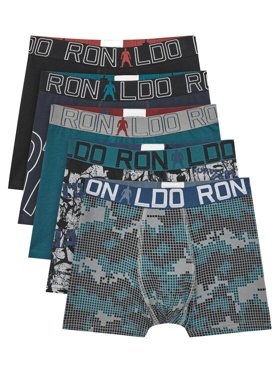 Cristiano Ronaldo CR7 Komplet 5 par bokserek 300-8405-51 Kolorowy