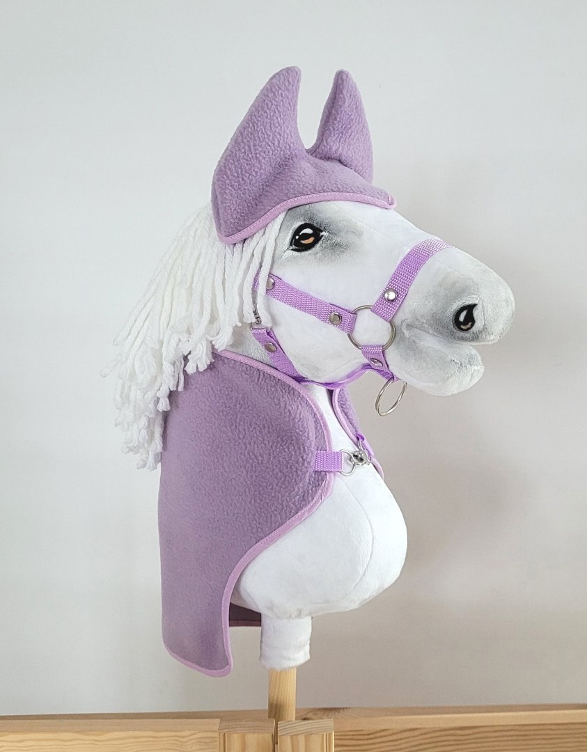 Zestaw dla Hobby Horse A4: derka + nauszniki - fioletowy