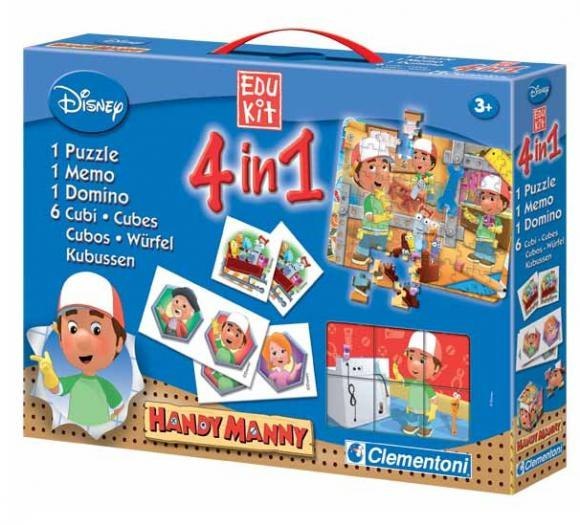 CLEMENTONI 12666 PUZZLE KLOCKI DOMINO HANDY