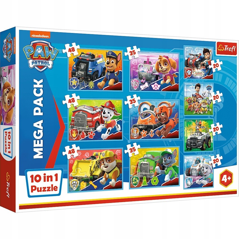 Puzzle 10w1 Psi Patrol - Ekipa Psiego Patrolu