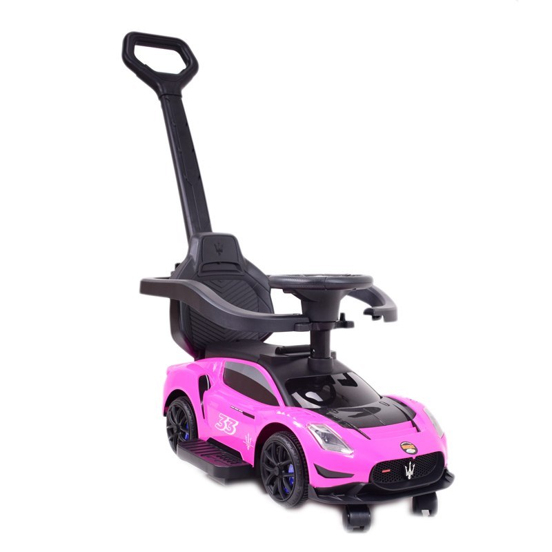 MASERATI GT2 - JEŹDZIK, ODPYCHACZ Z RĄCZKĄ, DŹWIĘKI, OBROTOWE KÓŁKA/QLS8602T