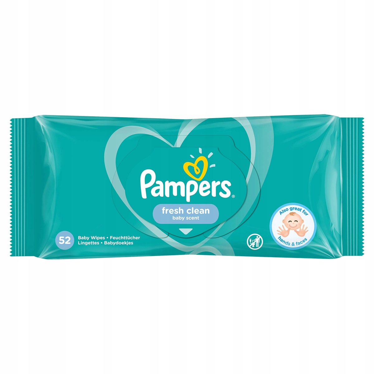 PAMPERS Fresh Clean Chusteczki nawilżane dla dzieci i niemowląt 52szt