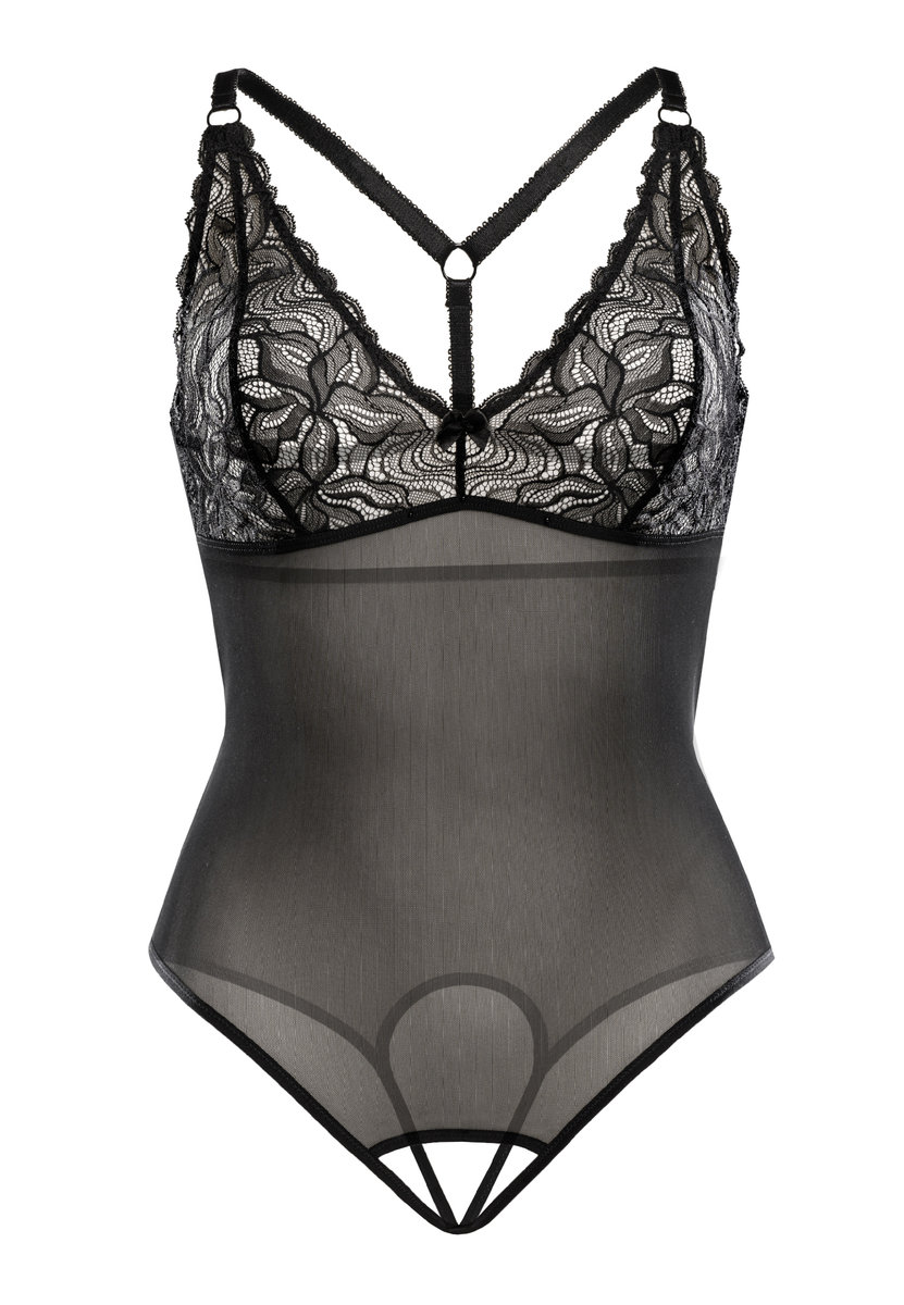 Body damskie z prześwitującej siatki Vanessa Teyli