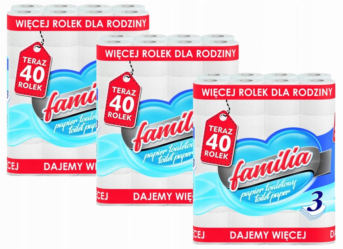 Papier toaletowy 40R FAMILIA 3W - 120 Rolek
