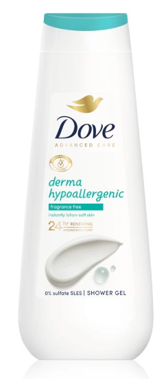Dove Derma Hypoallergenic Żel pod Prysznic 400ml