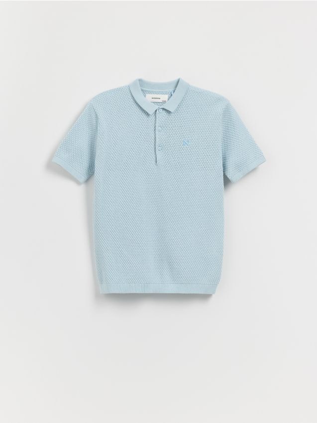Reserved - T-shirt polo - niebieski