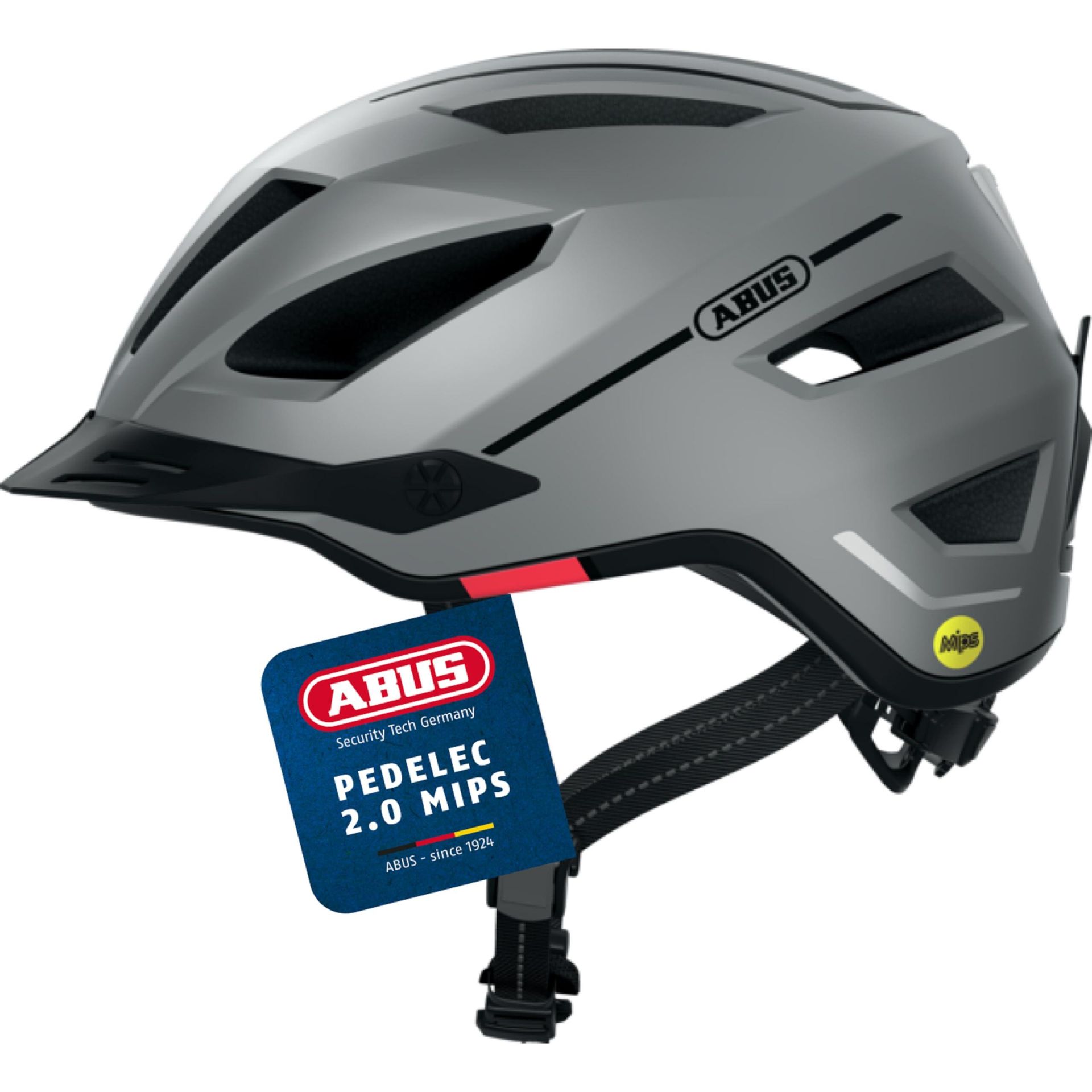 ABUS Pedelec 2.0 Srebrny Miejski ( M) MIPS