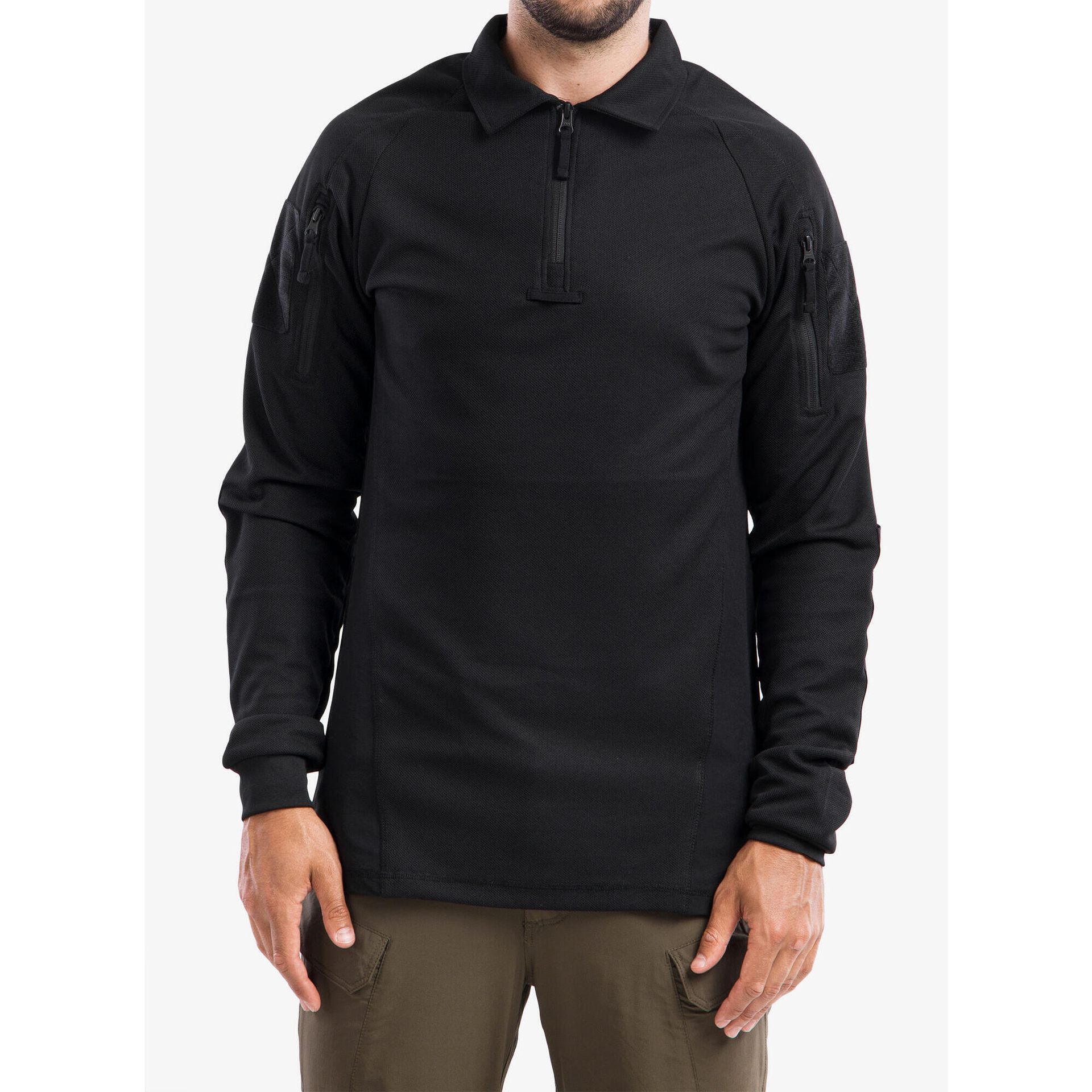 Koszulka Polo z długim rękawem Helikon-Tex RANGE - czarny