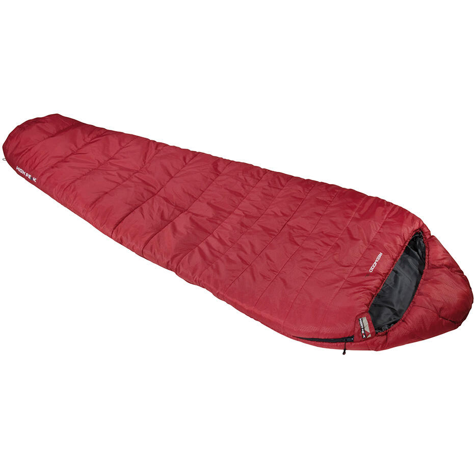 High Peak Redwood -3 L Sleeping Bag, czerwony Left Zipper 2022 Śpiwory syntetyczne 23092