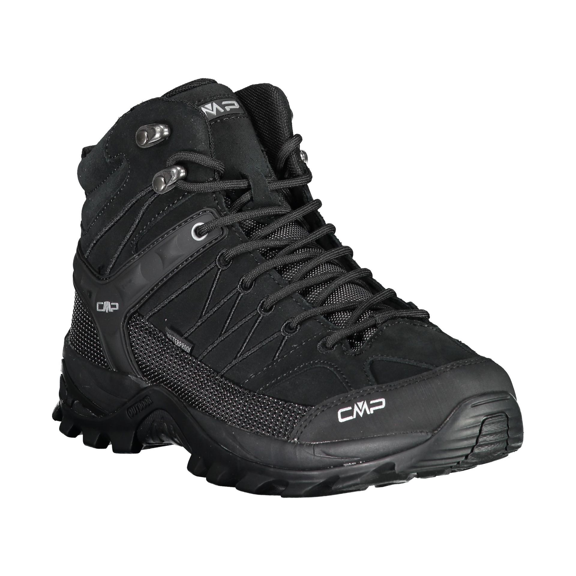 CMP Męskie buty trekkingowe Rigel Mid Shoe Wp, czarny, 41 EU