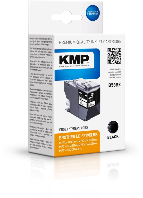 KMP 1537,4001 nabój z tuszem 1 szt. Zamiennik Wysoka (XL) wydajność Czarny 1537,4001