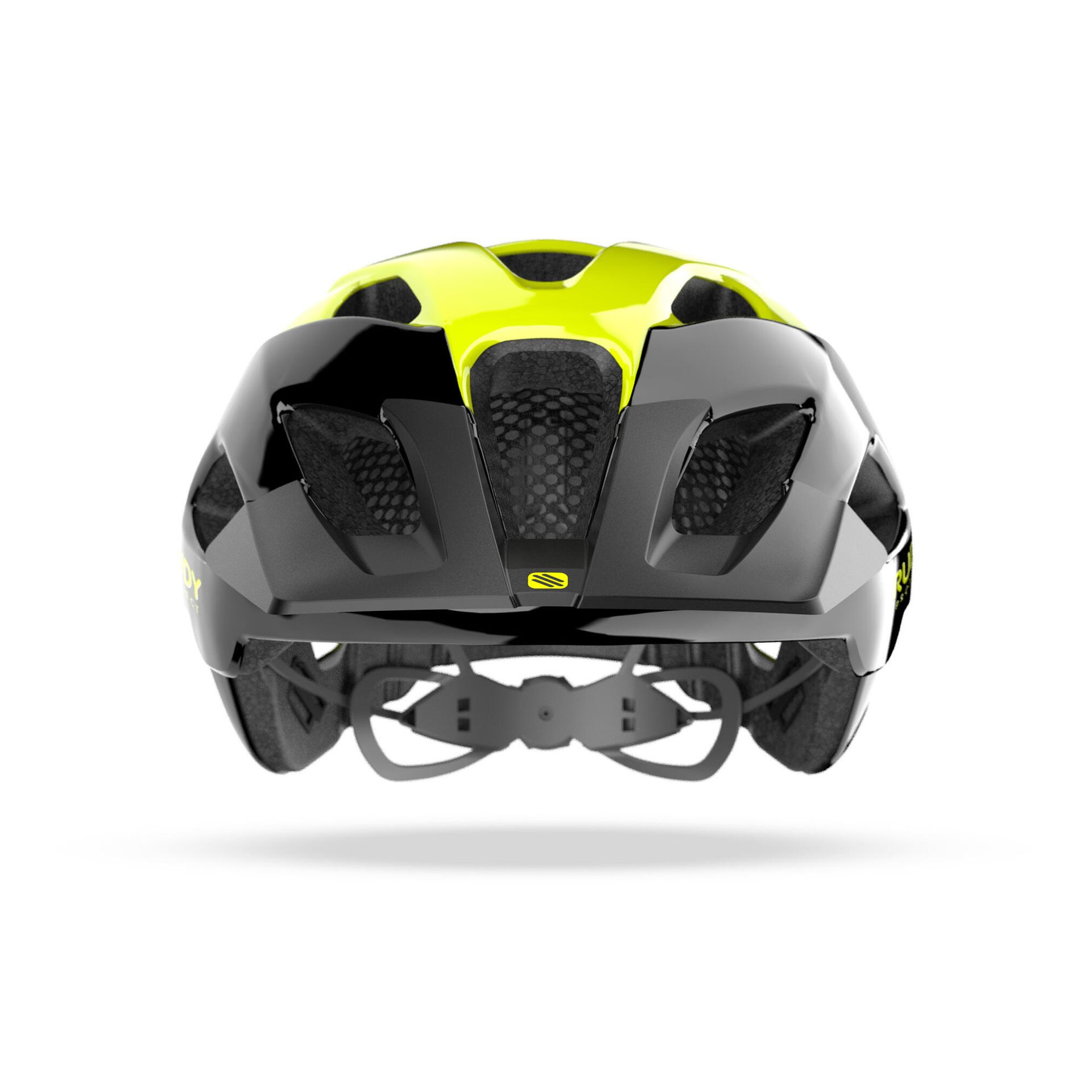RUDY Project Project Crossway Helmet, black/yellow fluo shiny S-M | 55-58cm 2021 Kaski miejskie i trekkingowe HL760021