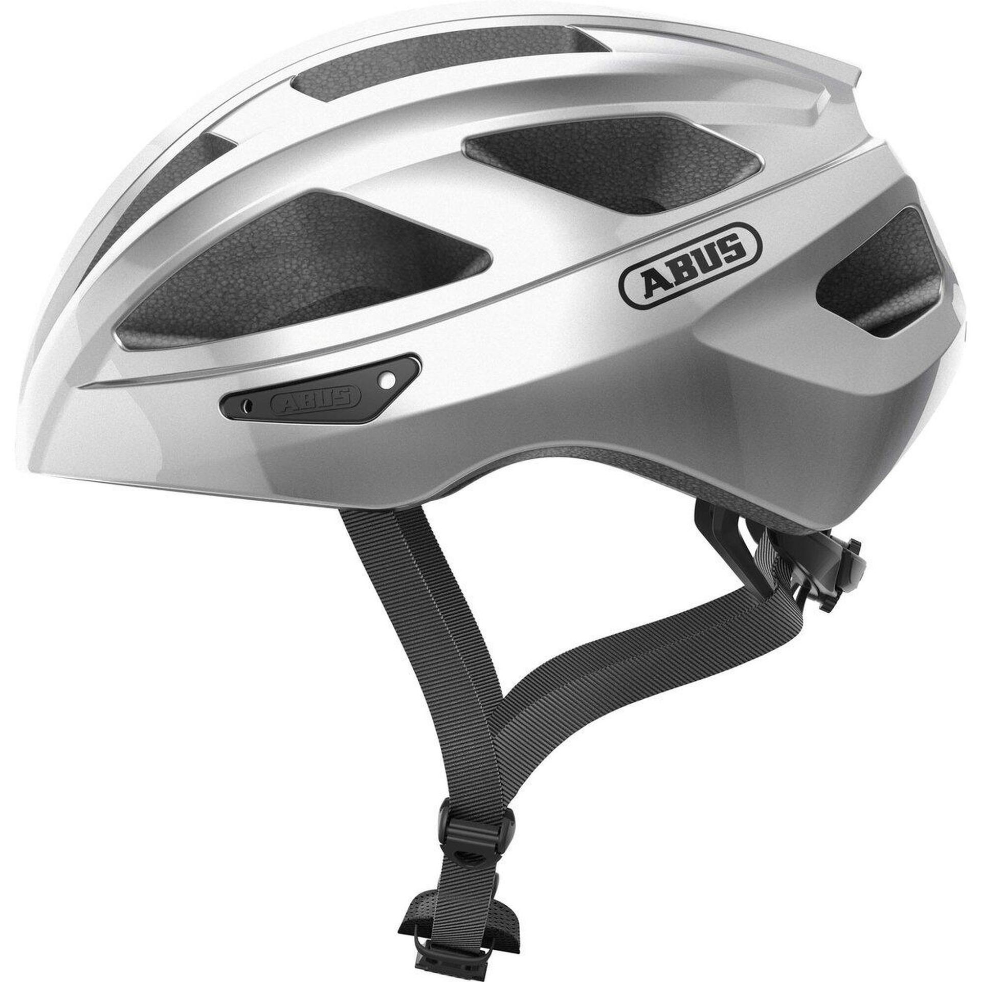 Abus Macator Kask, gleam silver S | 51-55cm 2021 Kaski miejskie i trekkingowe 87218