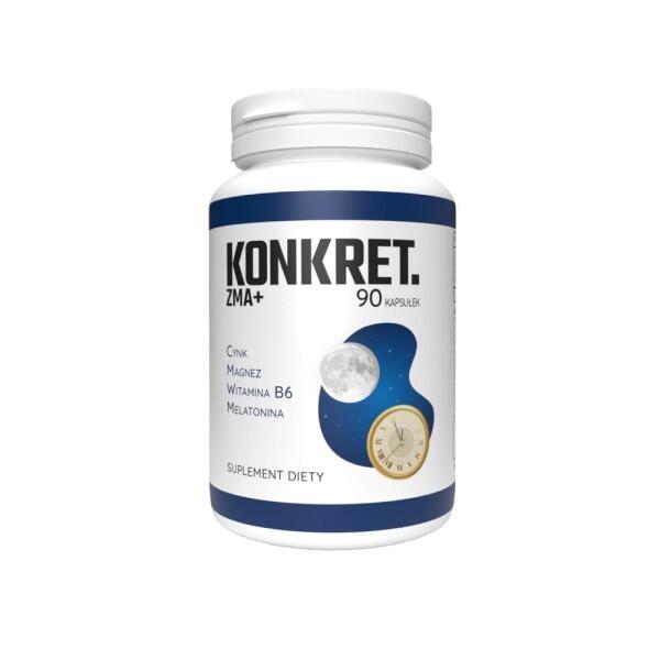 KONKRET ZMA+ Cynk Magnez Witamina B6 90 kapsułek