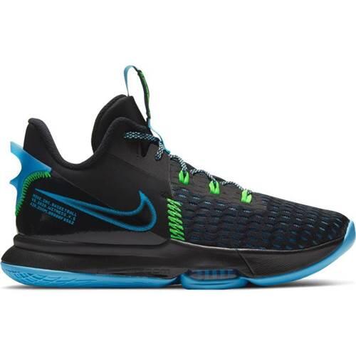 Nike Lebron Witness V Black Light Blue Fury