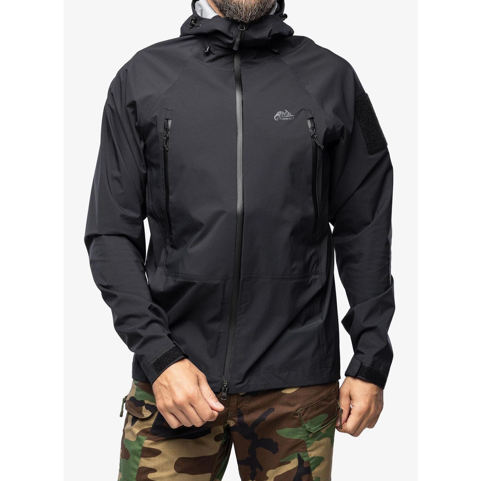 Kurtka męska Helikon-Tex Hardshell SQUALL - TorrentStretch - Czarna S