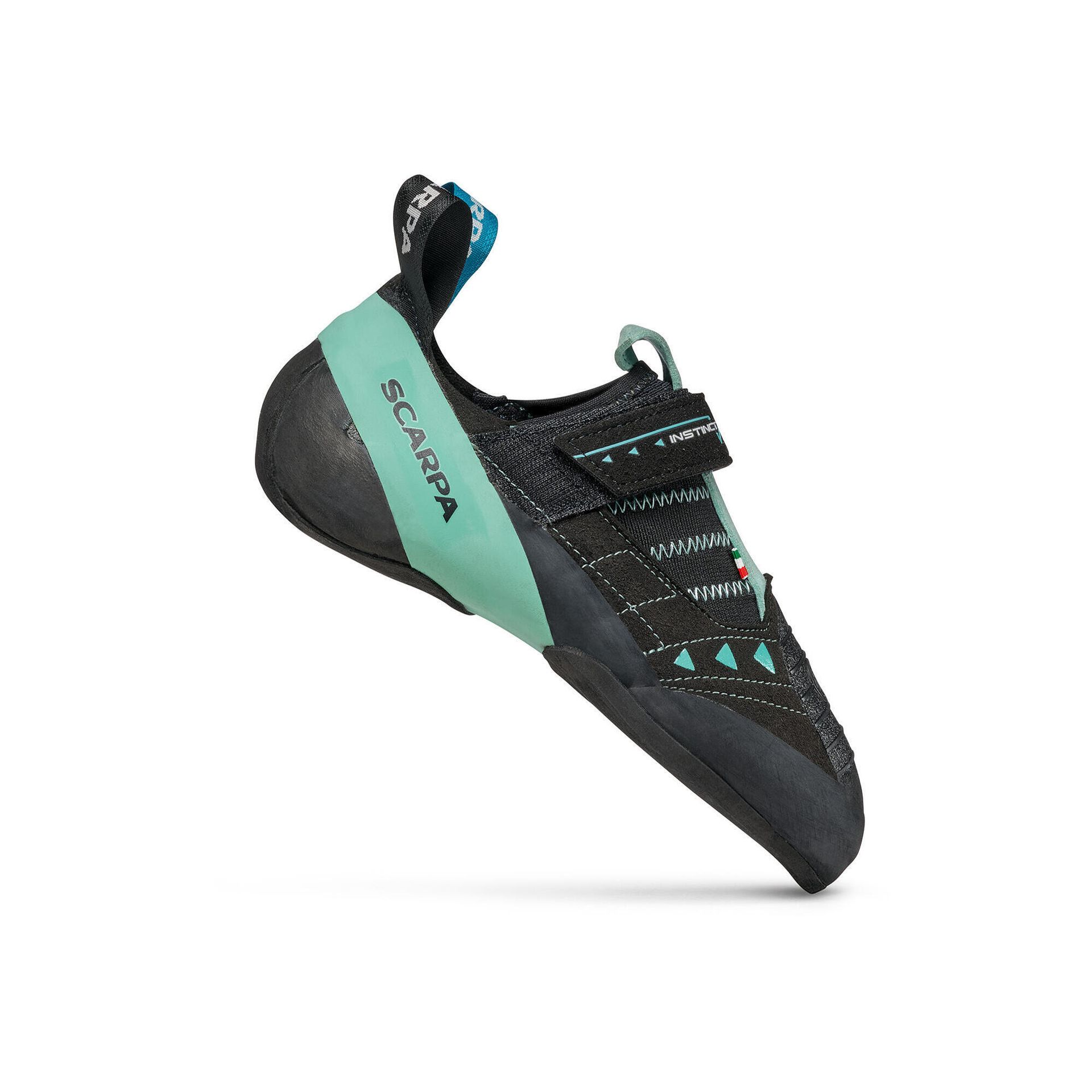 Scarpa Instinct VS But wspinaczkowy Kobiety, black/aqua EU 39 2021 Buty wspinaczkowe na rzepy 70013-L-113-39