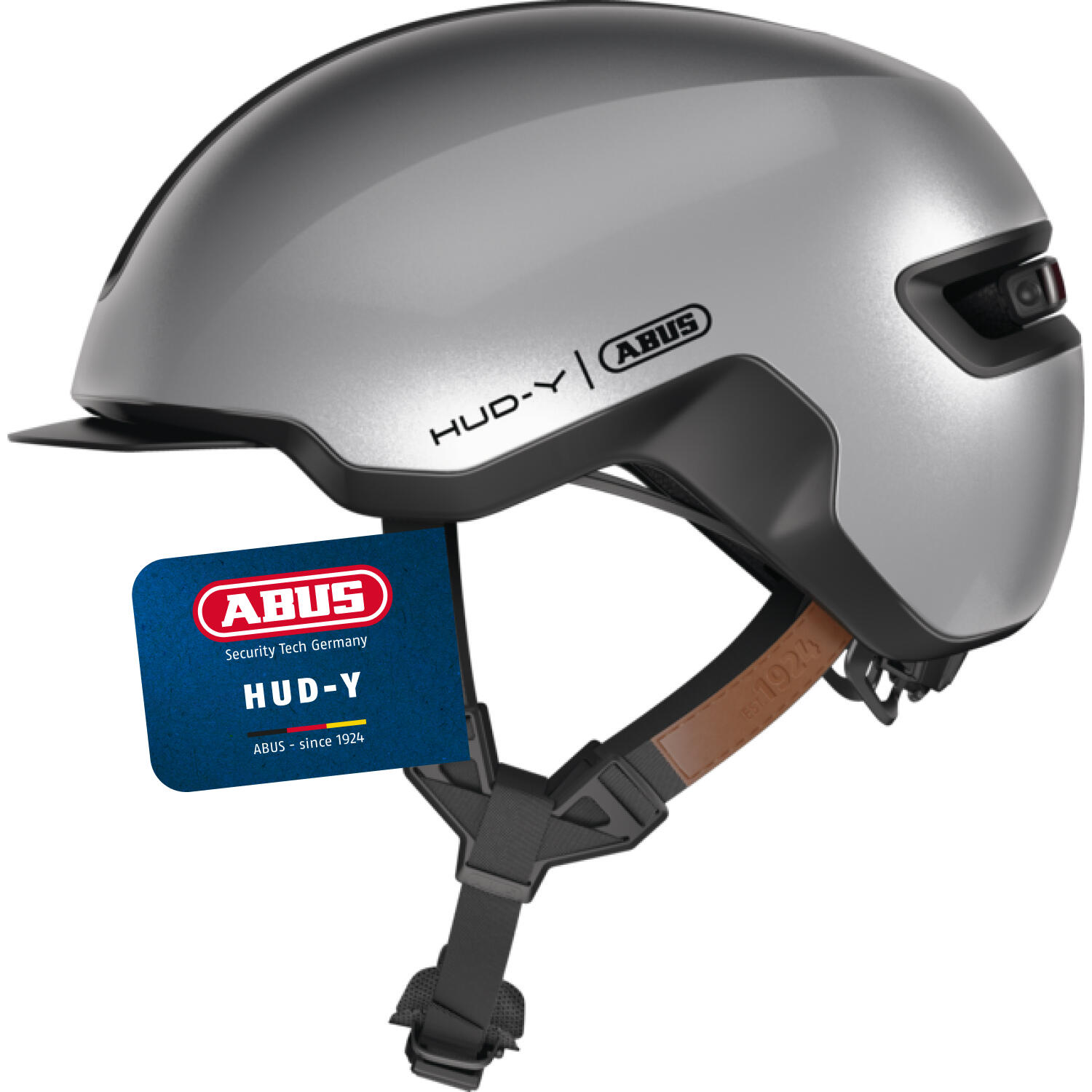 Kask rowerowy Abus Hud-Y gleam silver L 57-61cm