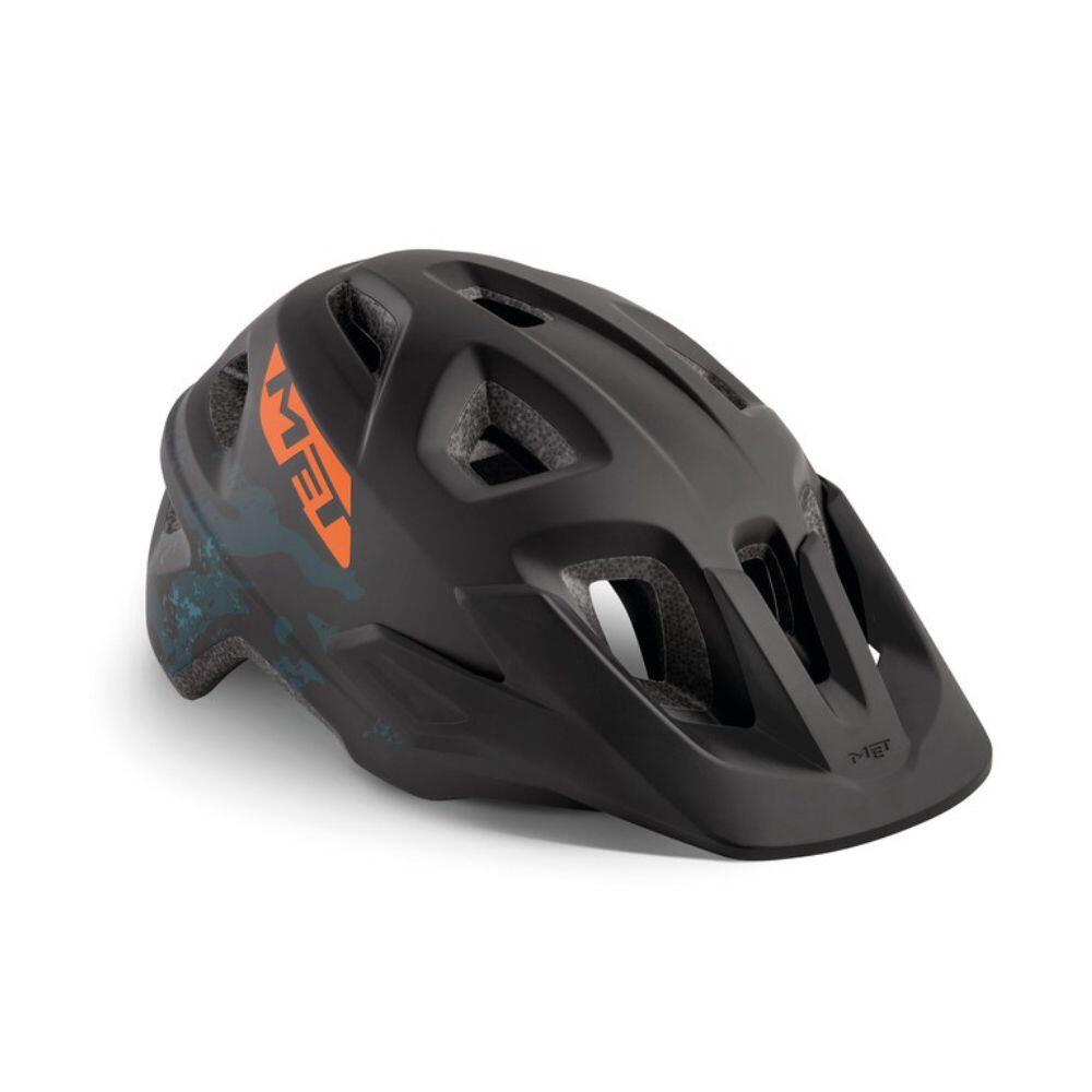 MET Eldar Kask rowerowy Dzieci, black camo 52-57cm 2020 Kaski dla dzieci 57002500