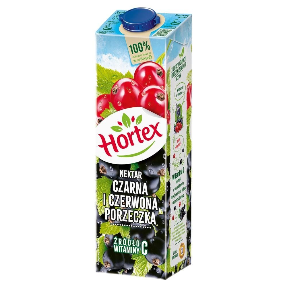Hortex Nektar czarna i czerwona porzeczka 1 l