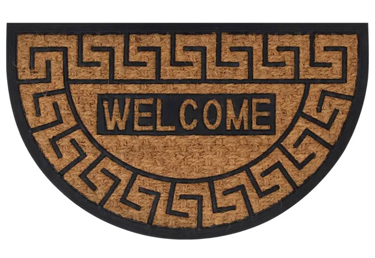 Półokrągła wycieraczka welcome z napisem B8-C33