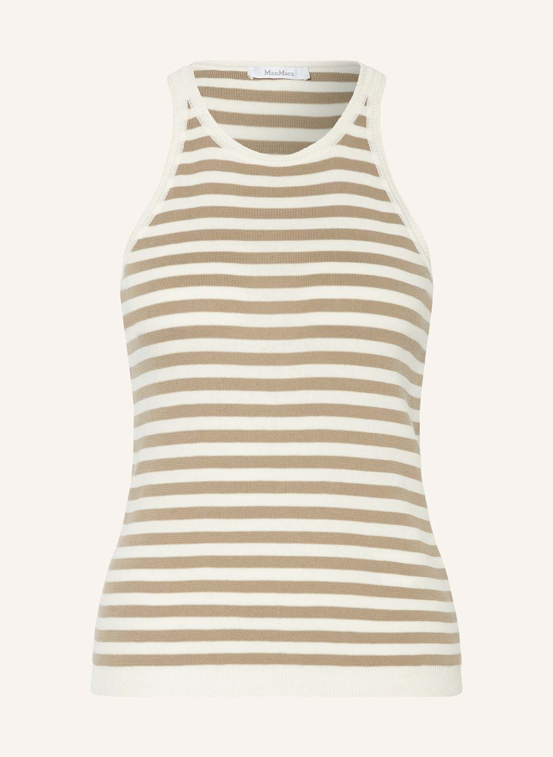 Max Mara Top Z Dzianiny Arnes weiss