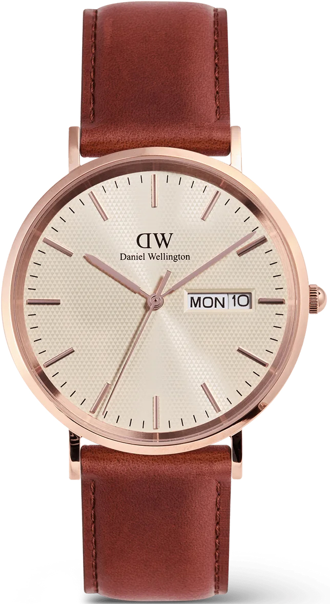 Zegarek Daniel Wellington DW00100829 Classic Day Display St Mawes Rose Gold Champagne