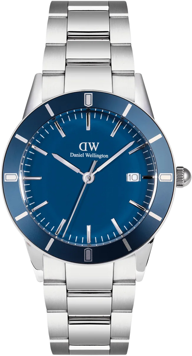 Zegarek Daniel Wellington DW00100820 Iconic Paradigma Link Blue Enamel Silver