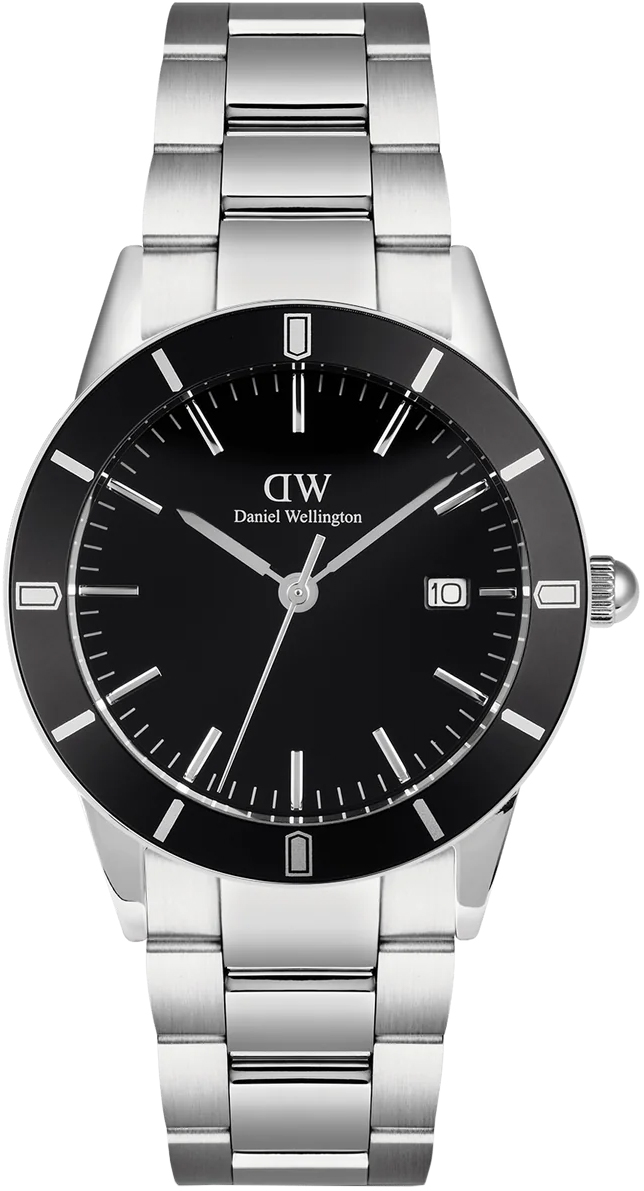 Zegarek Daniel Wellington DW00100822 Iconic Paradigma Link Black Enamel