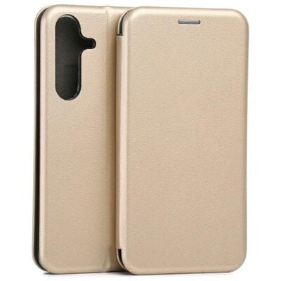 Etui BELINE Book Magnetic do Samsung Galaxy S25 Złoty